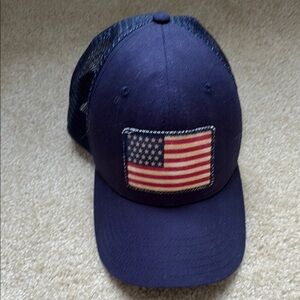 Vineyard Vines Navy Blue American Flag Hat